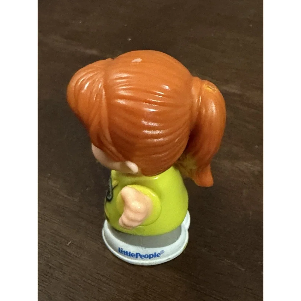 Fisher-Price Little People Red Hair Bus Driver Woman Ponytail Doll Girl Figure